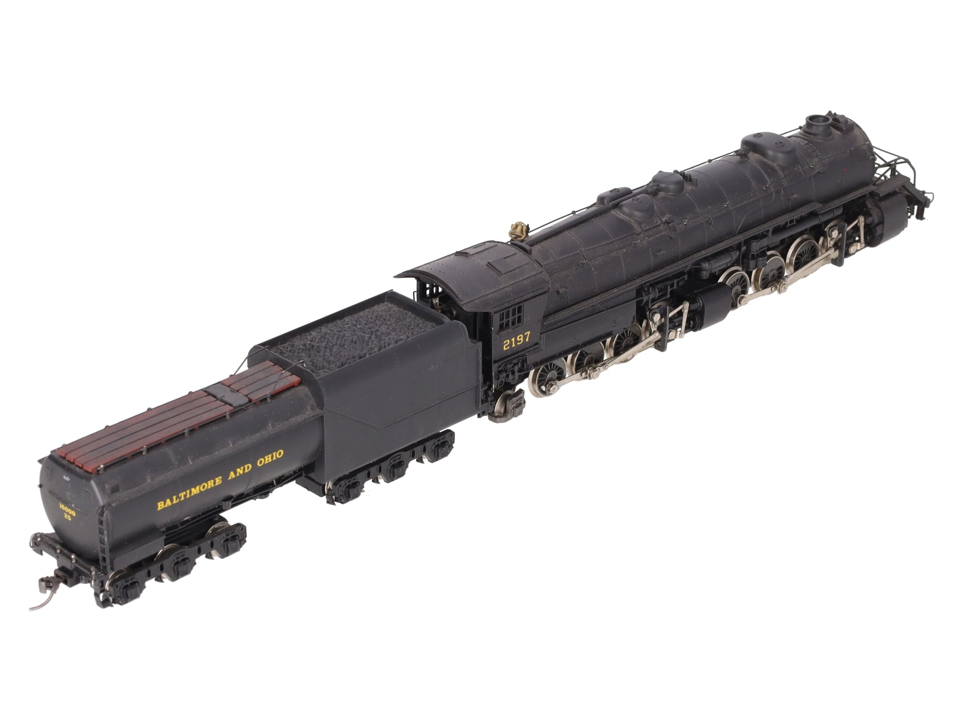 AHM 2197 HO Scale Baltimore & Ohio Mallet Steam Engine & Tender #2197 VG