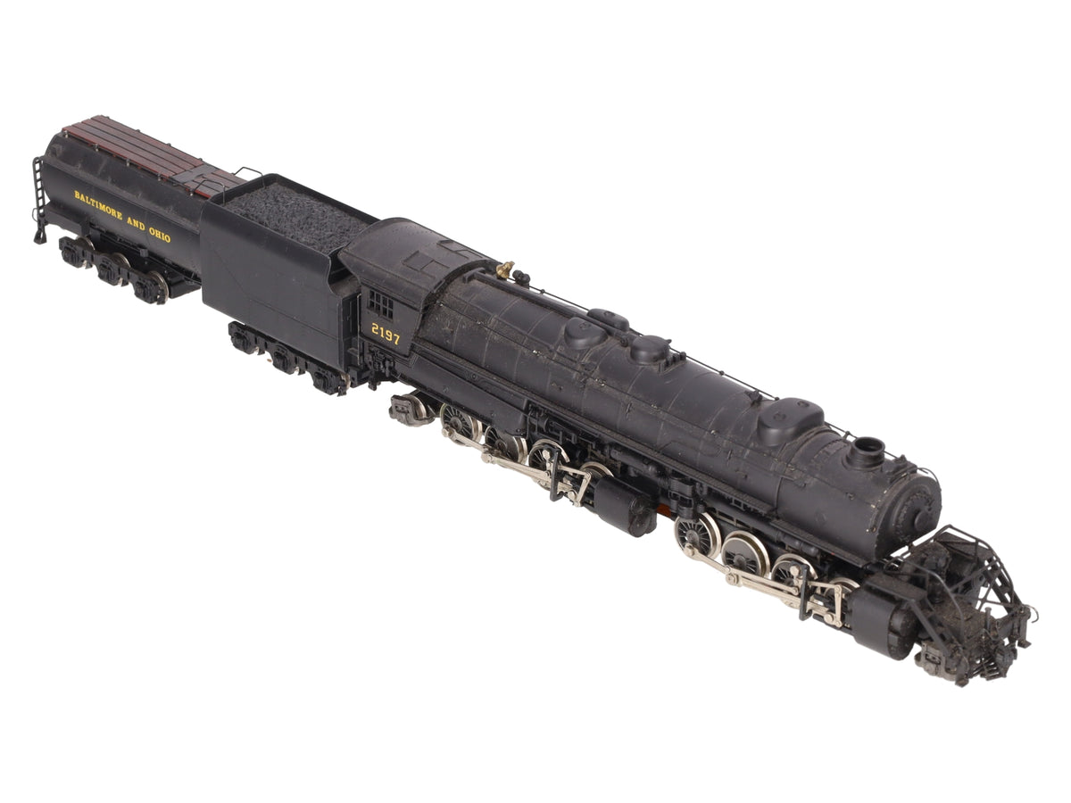 AHM 2197 HO Scale Baltimore & Ohio Mallet Steam Engine & Tender #2197 VG