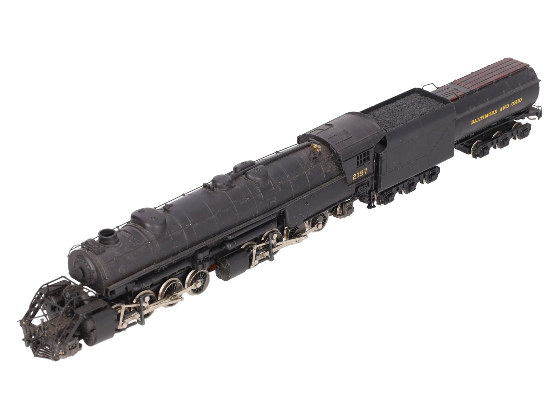 AHM 2197 HO Scale Baltimore & Ohio Mallet Steam Engine & Tender #2197 VG