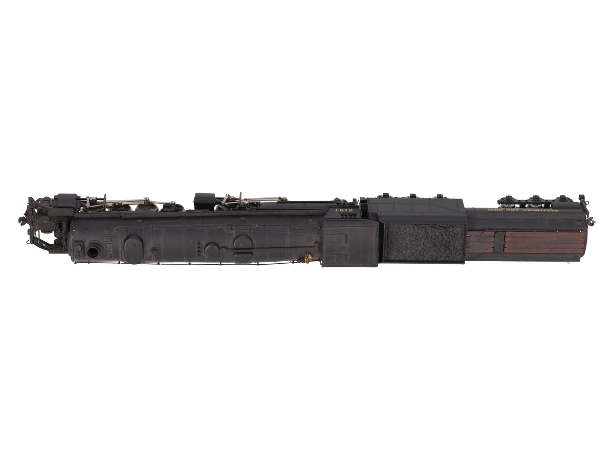 AHM 2197 HO Scale Baltimore & Ohio Mallet Steam Engine & Tender #2197 VG