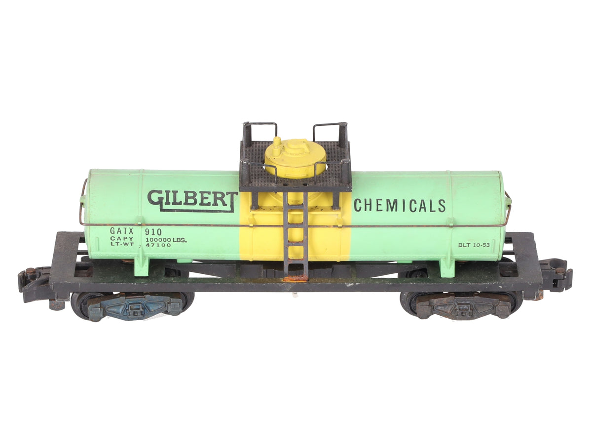 American Flyer 910 Vintage S Gilbert Chemicals Single Dome Tank Car