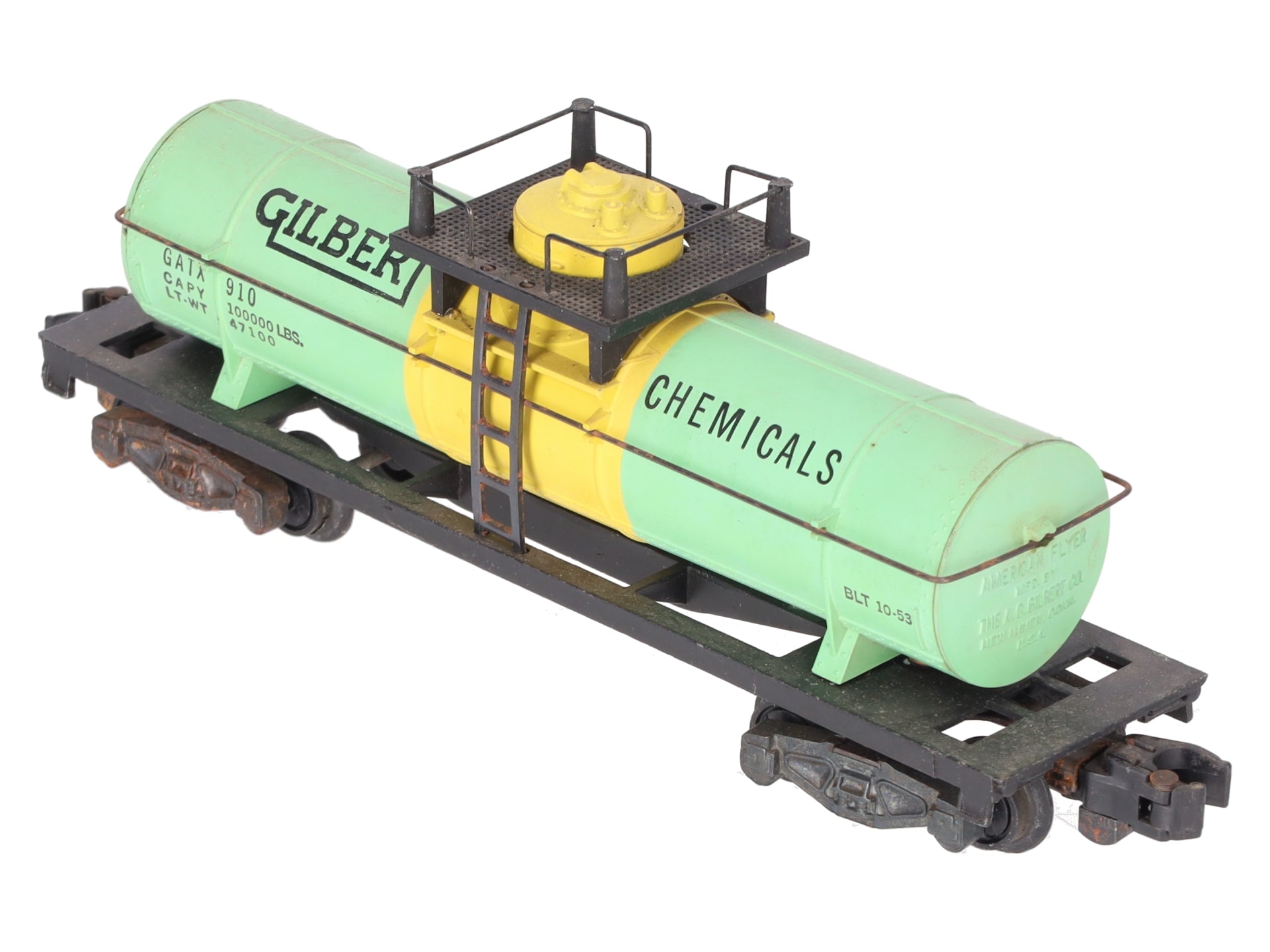 American Flyer 910 Vintage S Gilbert Chemicals Single Dome Tank Car