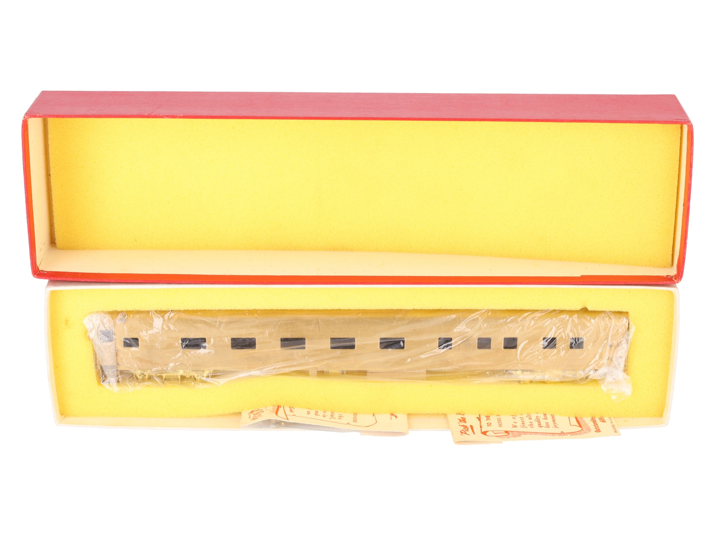S. Soho & Co. HO Scale BRASS Sleeper Car- Unpainted EX/Box