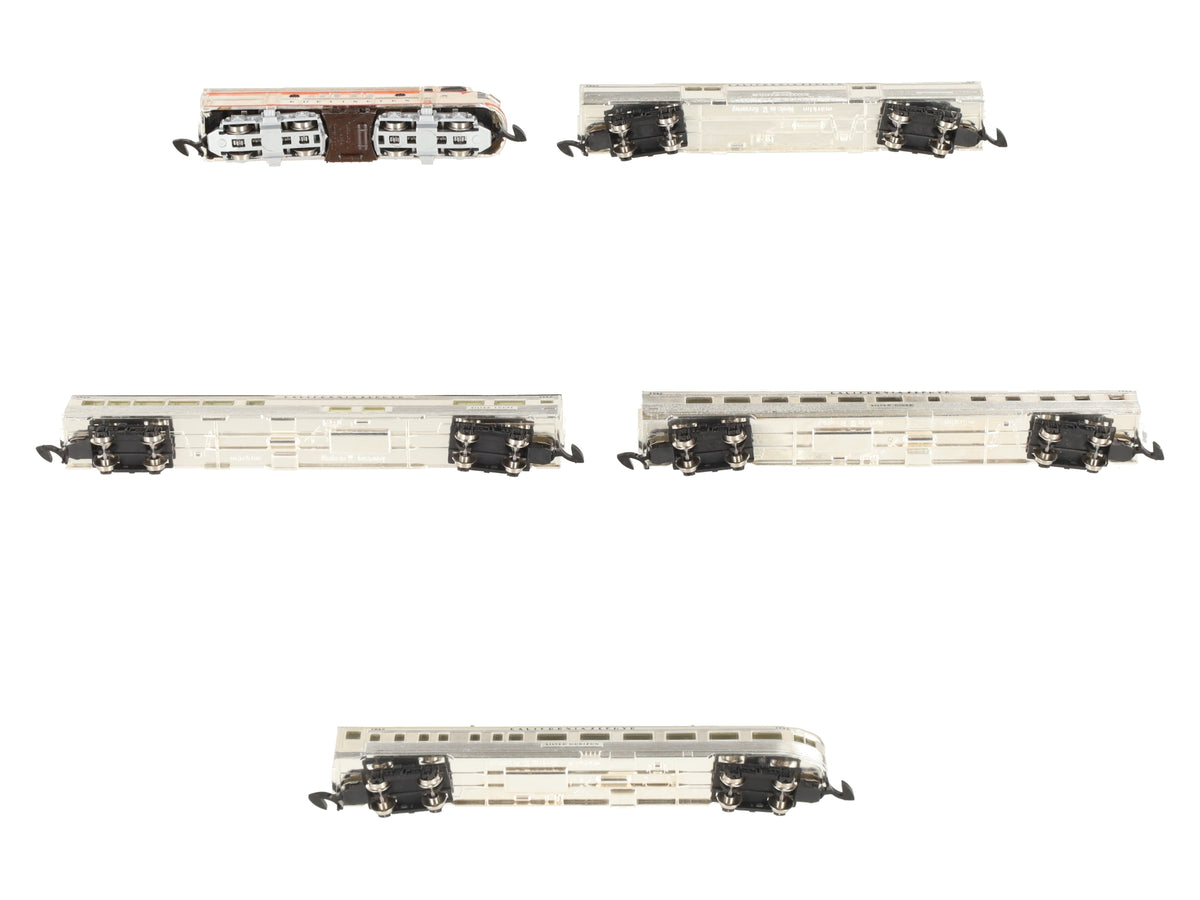 Marklin 8189 Z Scale 50th Anniversary Silver-Plate California Zephyr Train Set EX/Box