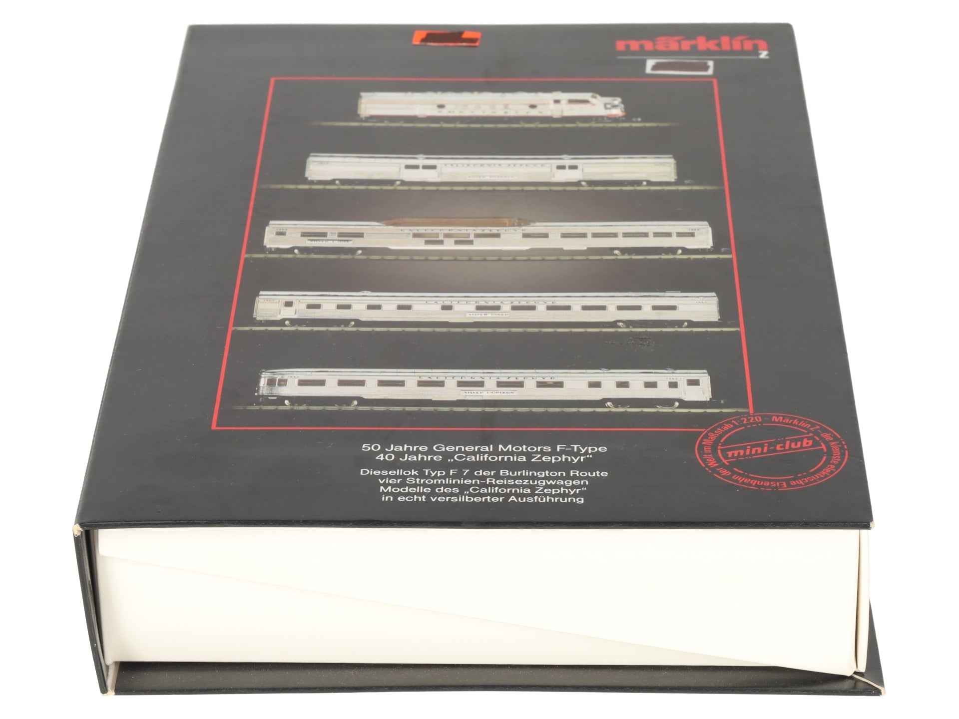 Marklin 8189 Z Scale California Zephyr 50th Anniversary Silver-Plate  Train Set EX/Box