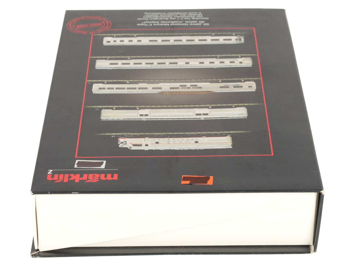 Marklin 8189 Z Scale California Zephyr 50th Anniversary Silver-Plate  Train Set EX/Box