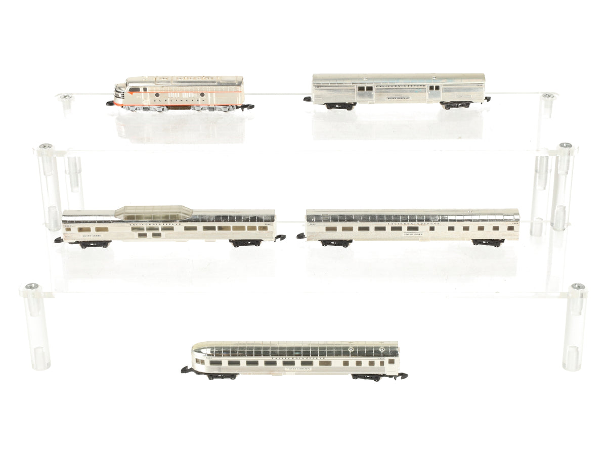 Marklin 8189 Z Scale California Zephyr 50th Anniversary Silver-Plate  Train Set EX/Box