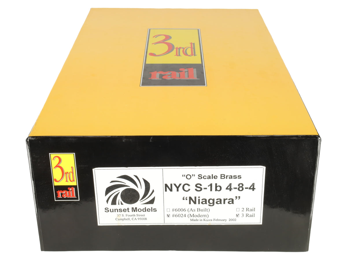3rd Rail O New York Central Niagara S-1b 4-8-4 Steam Locomotive #6024 (3-Rail) EX/Box
