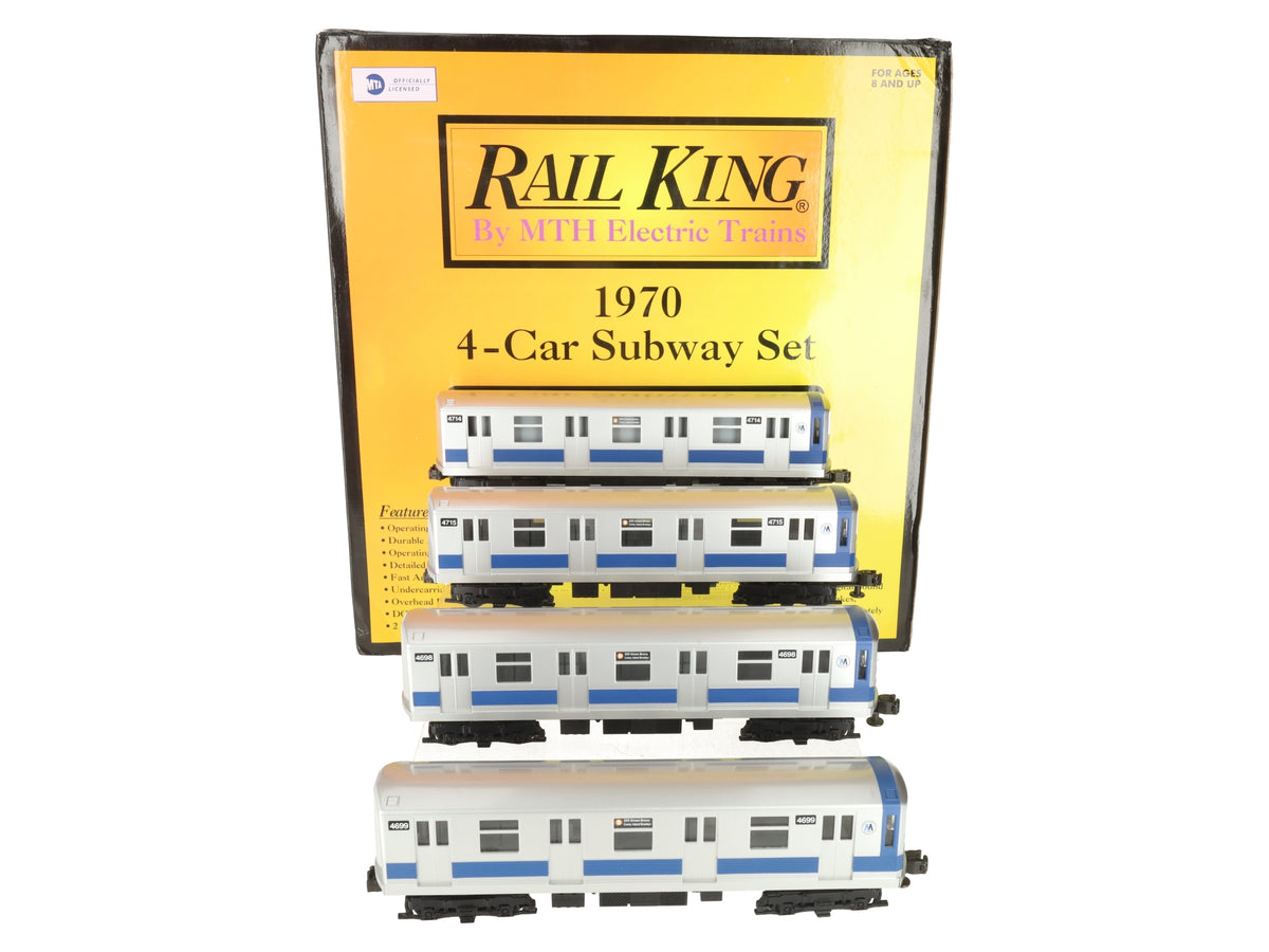 MTH 30-2122 O MTA New York Transit Subway Car Set (Set of 4) EX/Box