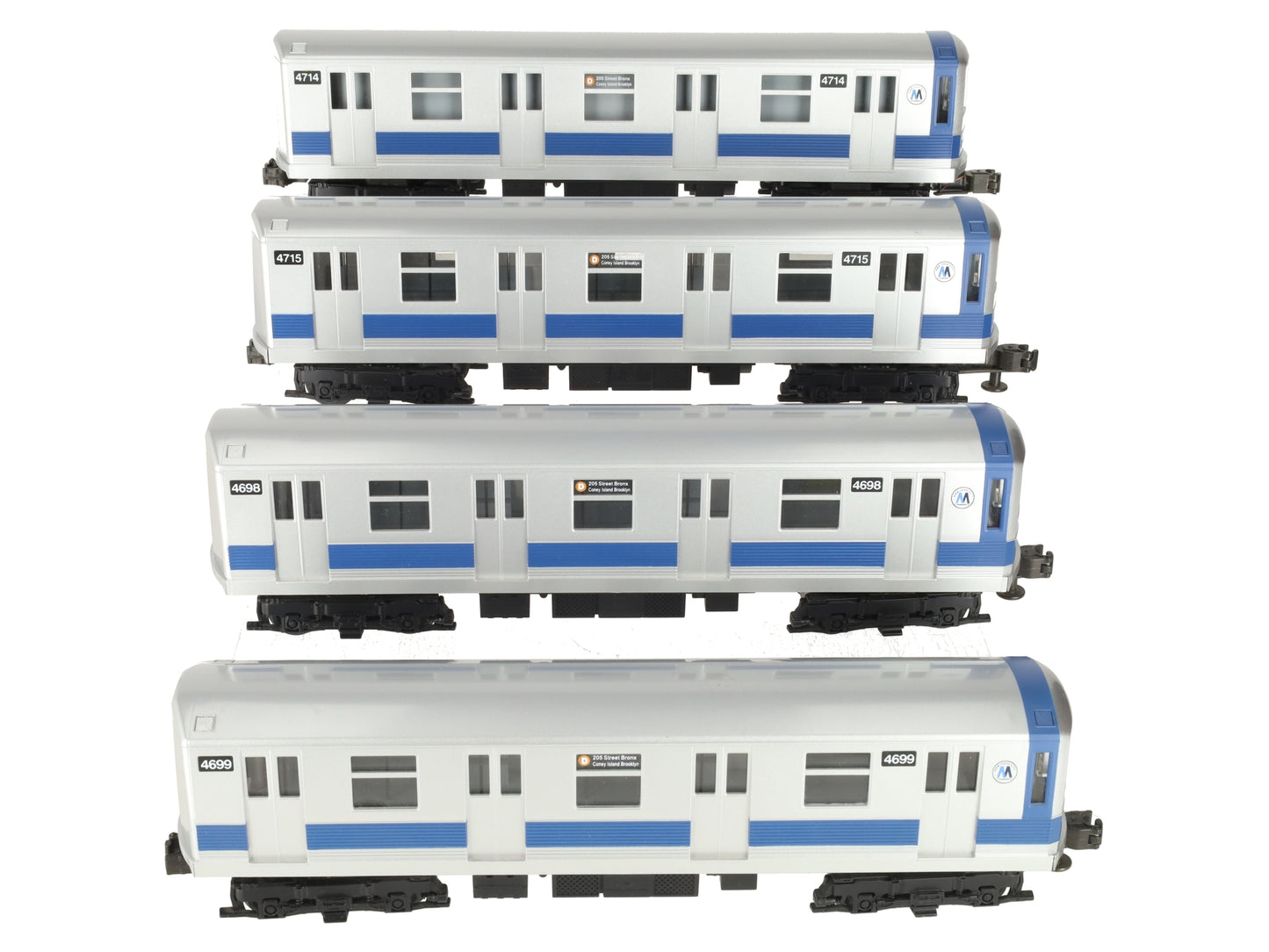 MTH 30-2122 O MTA New York Transit Subway Car Set (Set of 4) EX/Box