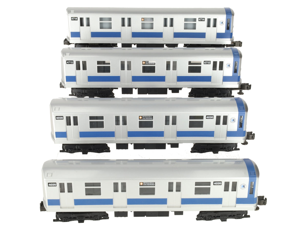 MTH 30-2122 O MTA New York Transit Subway Car Set (Set of 4) EX/Box