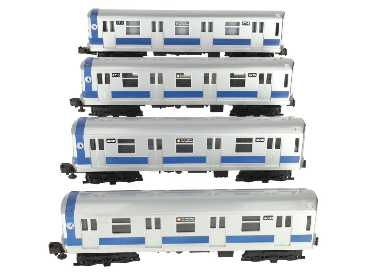 MTH 30-2122 O MTA New York Transit Subway Car Set (Set of 4) EX/Box