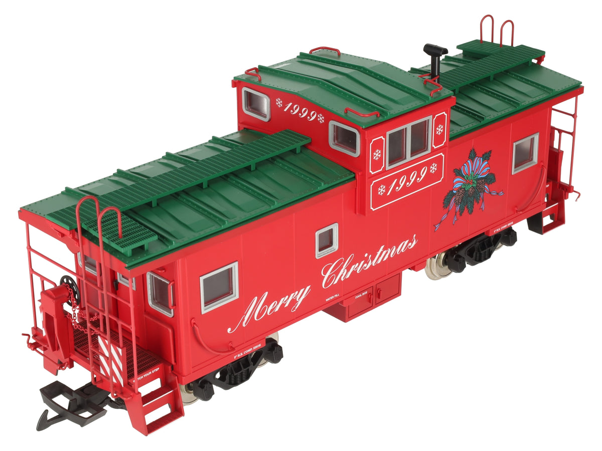 USA Trains R12114 G Scale Christmas Extended Vision Lighted Caboose LN/Box