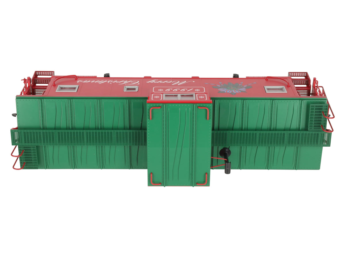 USA Trains R12114 G Scale Christmas Extended Vision Lighted Caboose LN/Box