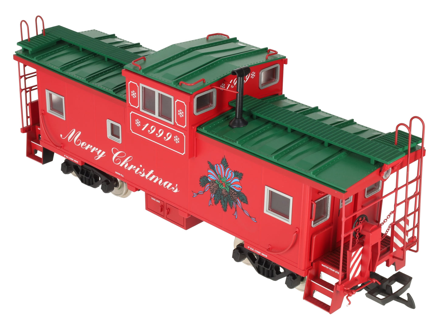 USA Trains R12114 G Scale Christmas Extended Vision Lighted Caboose LN/Box