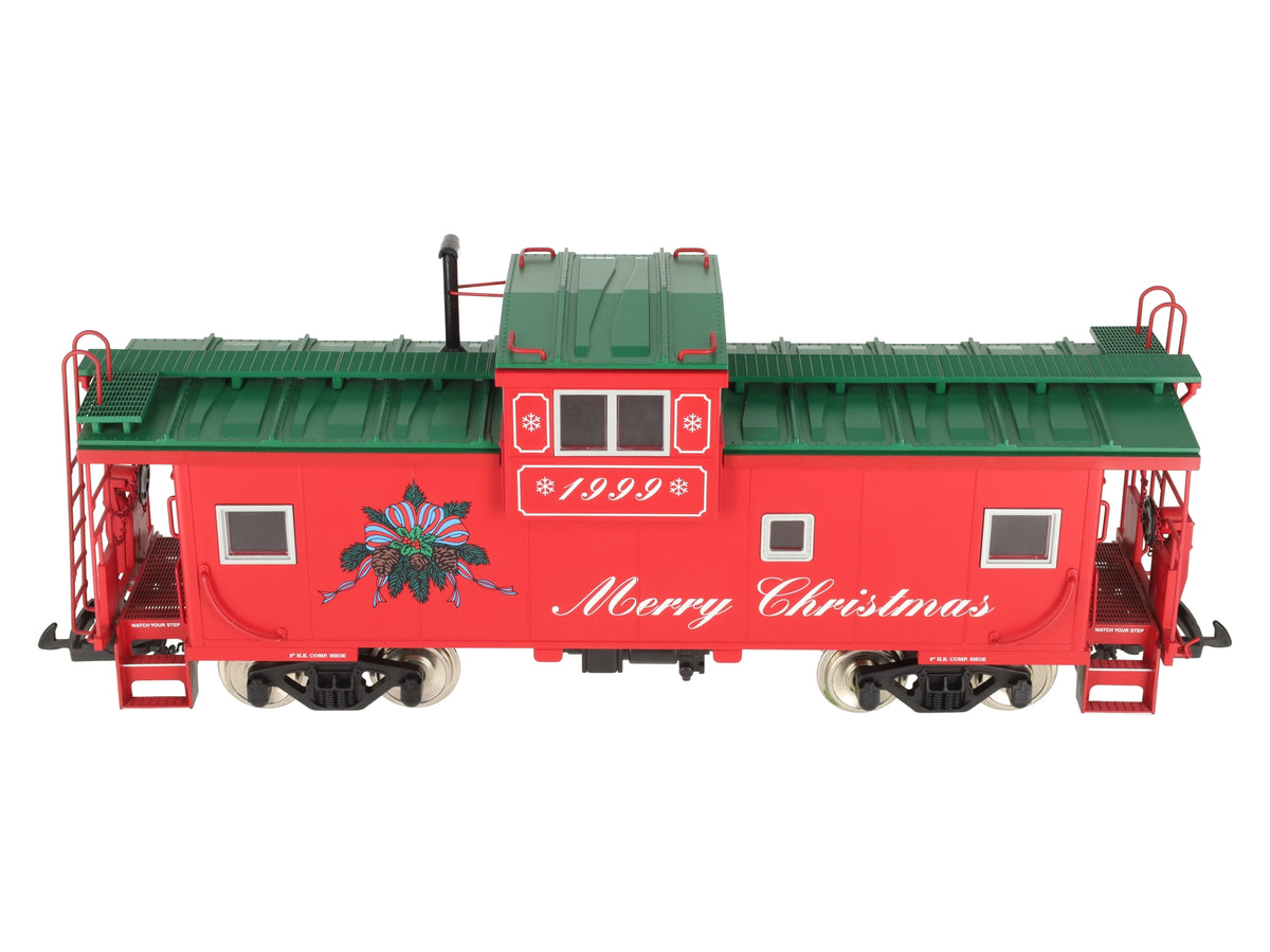USA Trains R12114 G Scale Christmas Extended Vision Lighted Caboose LN/Box