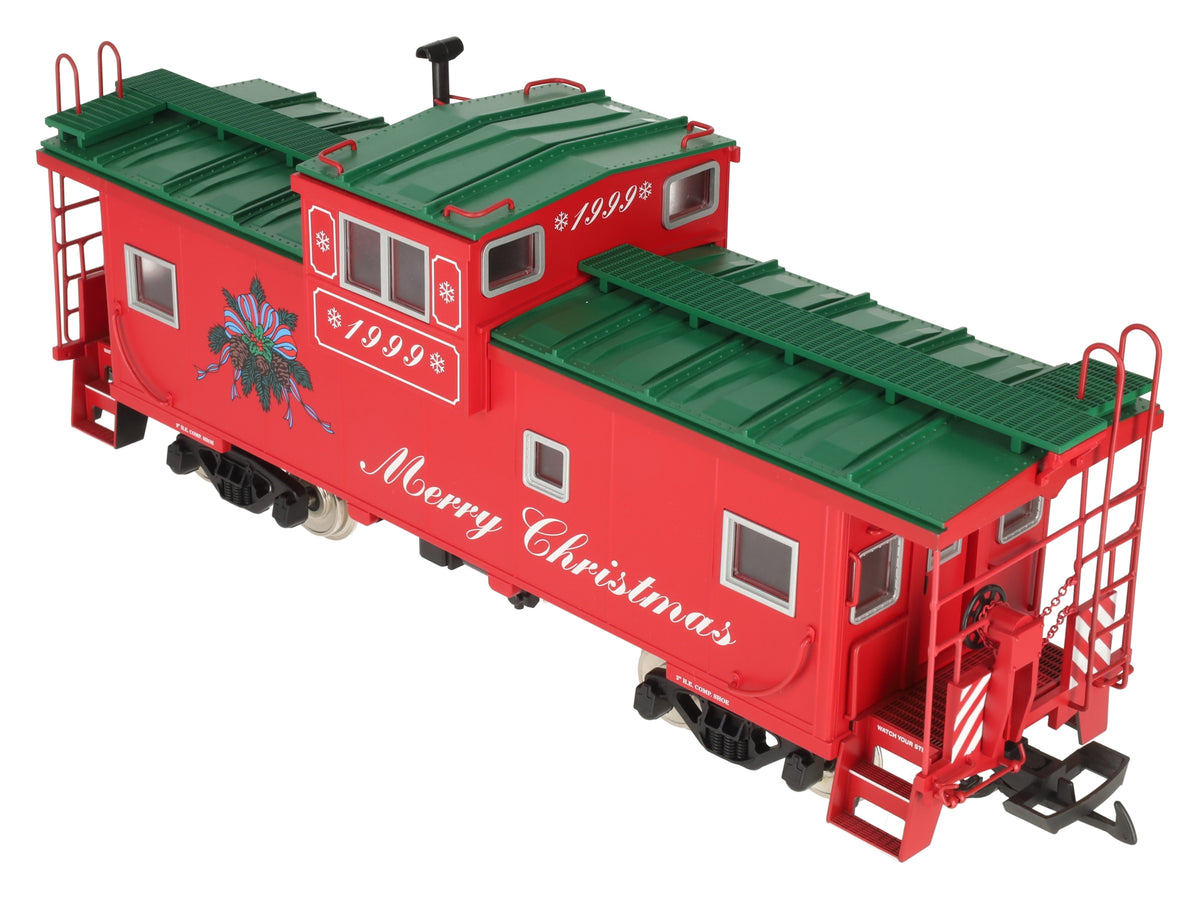 USA Trains R12114 G Scale Christmas Extended Vision Lighted Caboose LN/Box