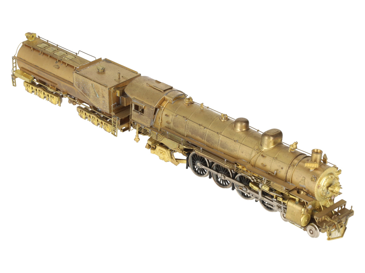Max Gray HO BRASS Southern Pacific MT-4 4-8-2 Steam Loco & Tender - Unpainted VG/Box