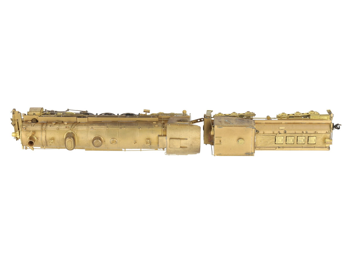 Max Gray HO BRASS Southern Pacific MT-4 4-8-2 Steam Loco & Tender - Unpainted VG/Box