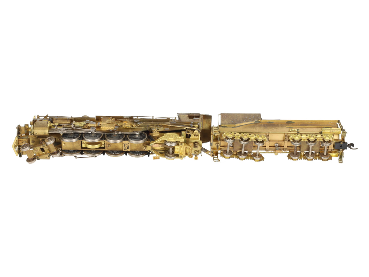 Max Gray HO BRASS Southern Pacific MT-4 4-8-2 Steam Loco & Tender - Unpainted VG/Box