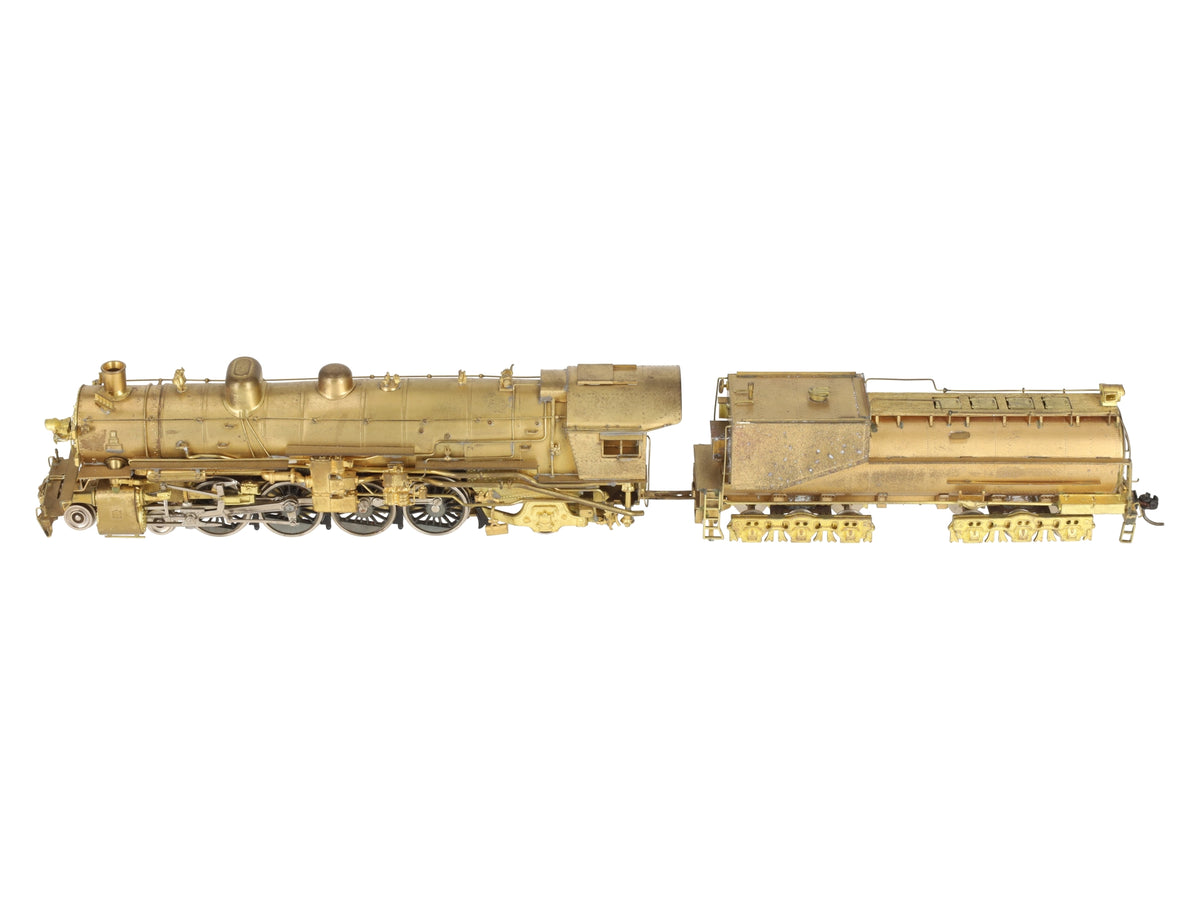 Max Gray HO BRASS Southern Pacific MT-4 4-8-2 Steam Loco & Tender - Unpainted VG/Box