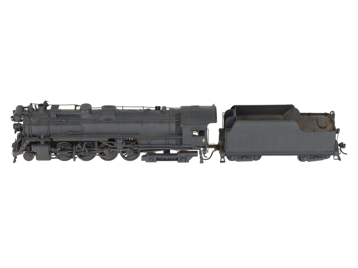 BRASS HO Scale 2-8-4 Berkshire Steam Locomotive - Painted