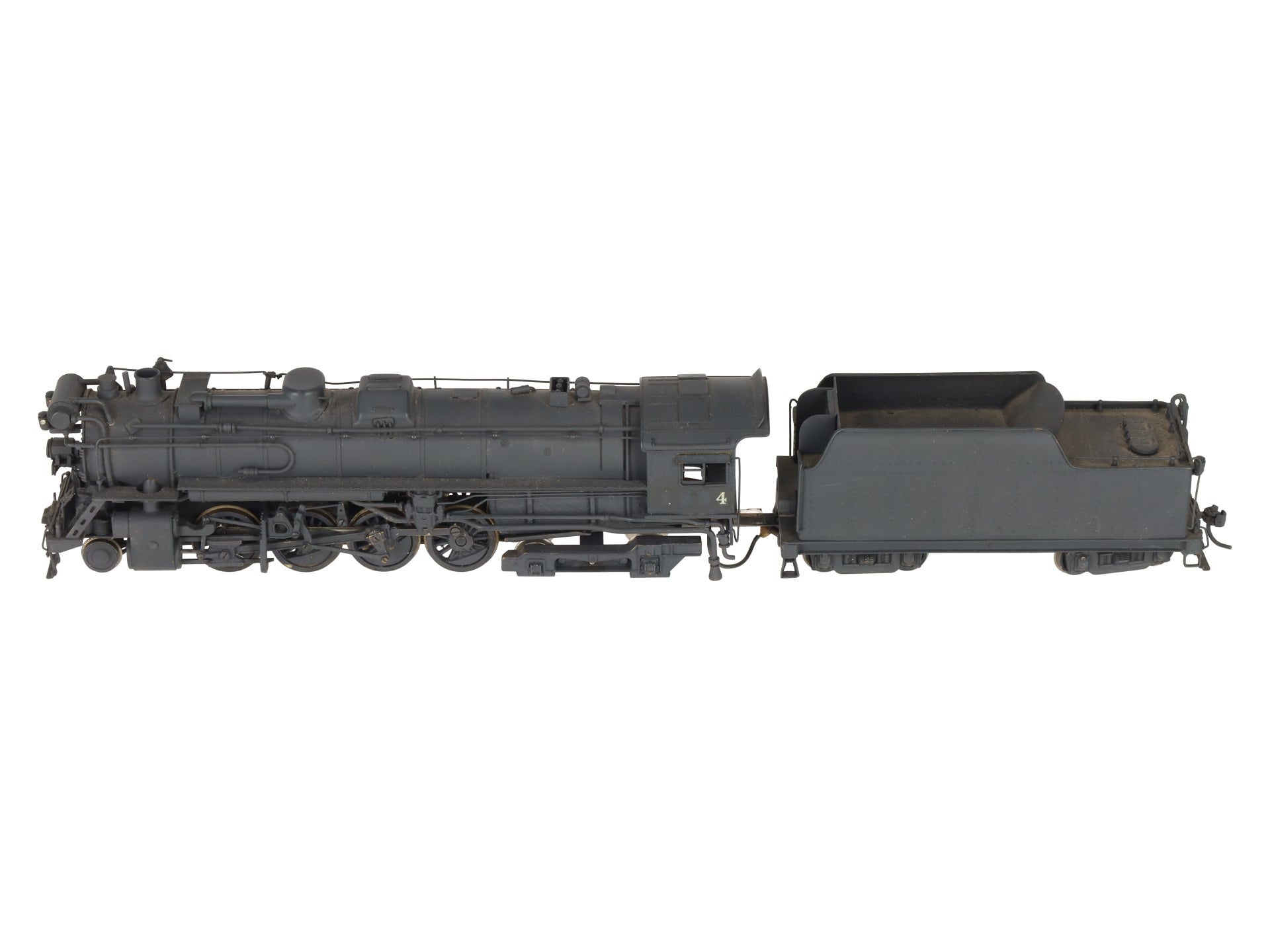 BRASS HO Scale 2-8-4 Berkshire Steam Locomotive - Painted