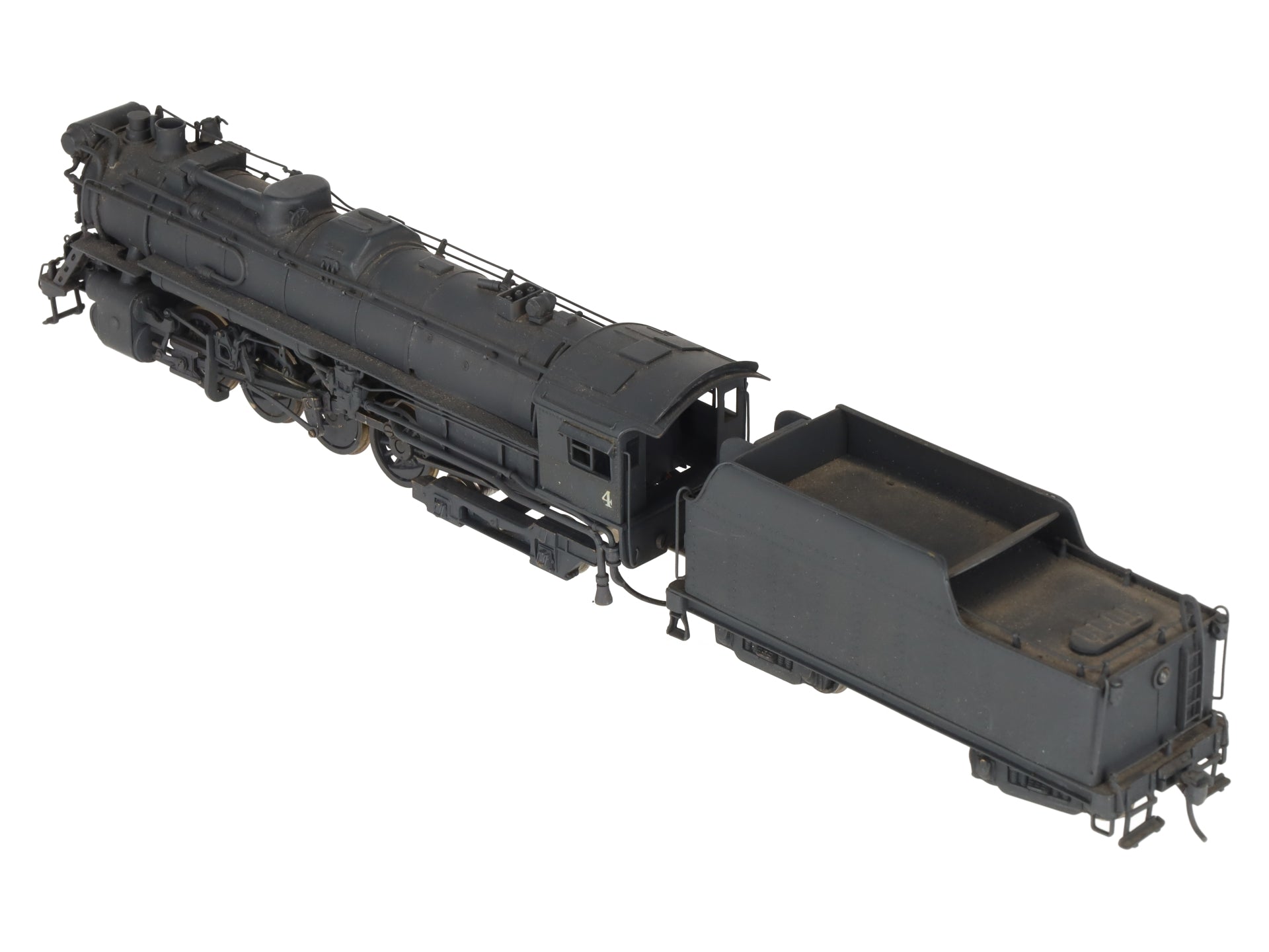 BRASS HO Scale 2-8-4 Berkshire Steam Locomotive - Painted