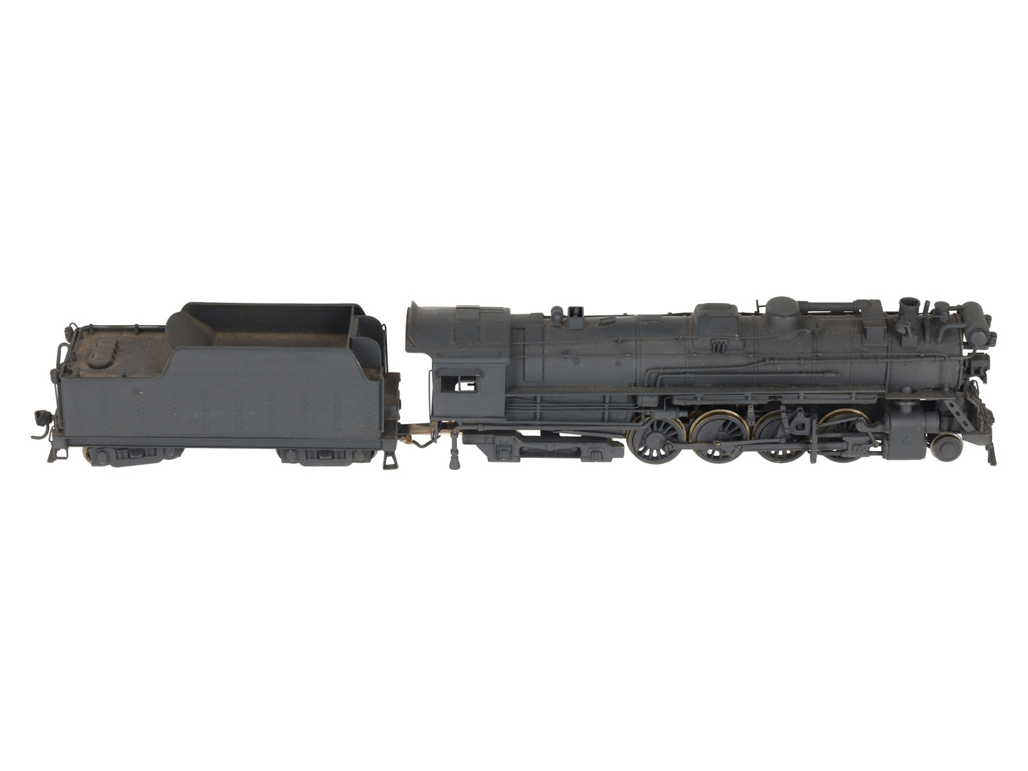 BRASS HO Scale 2-8-4 Berkshire Steam Locomotive - Painted