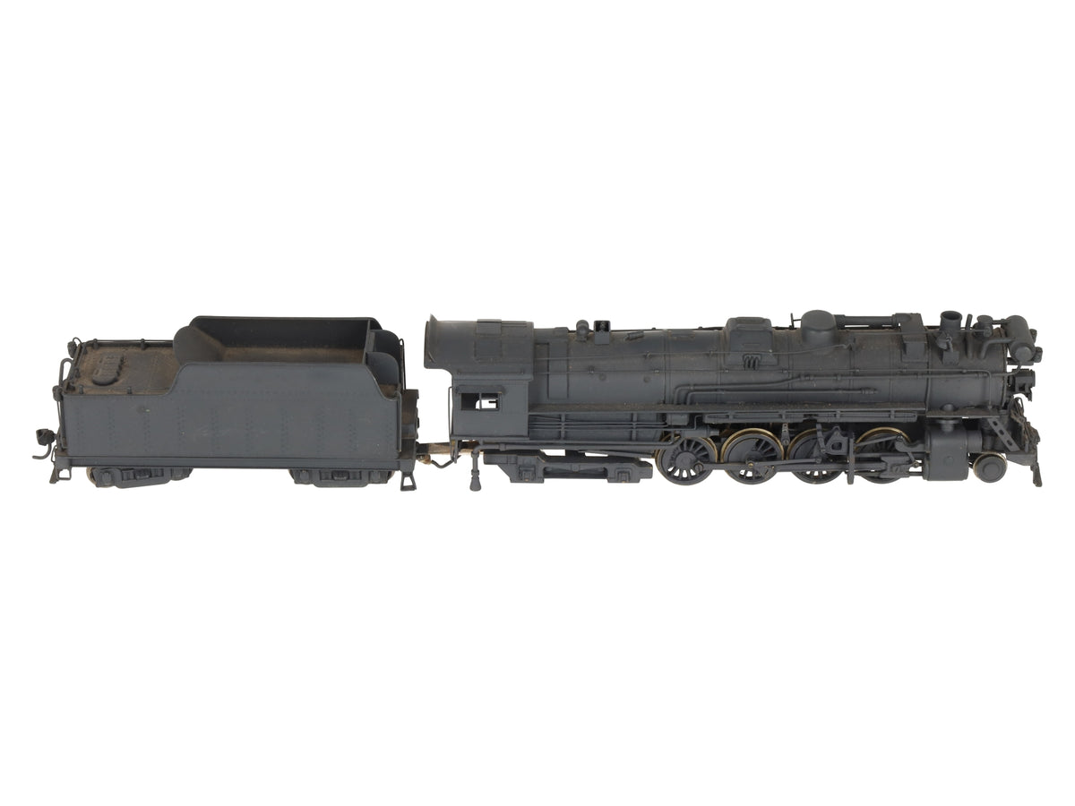 BRASS HO Scale 2-8-4 Berkshire Steam Locomotive - Painted