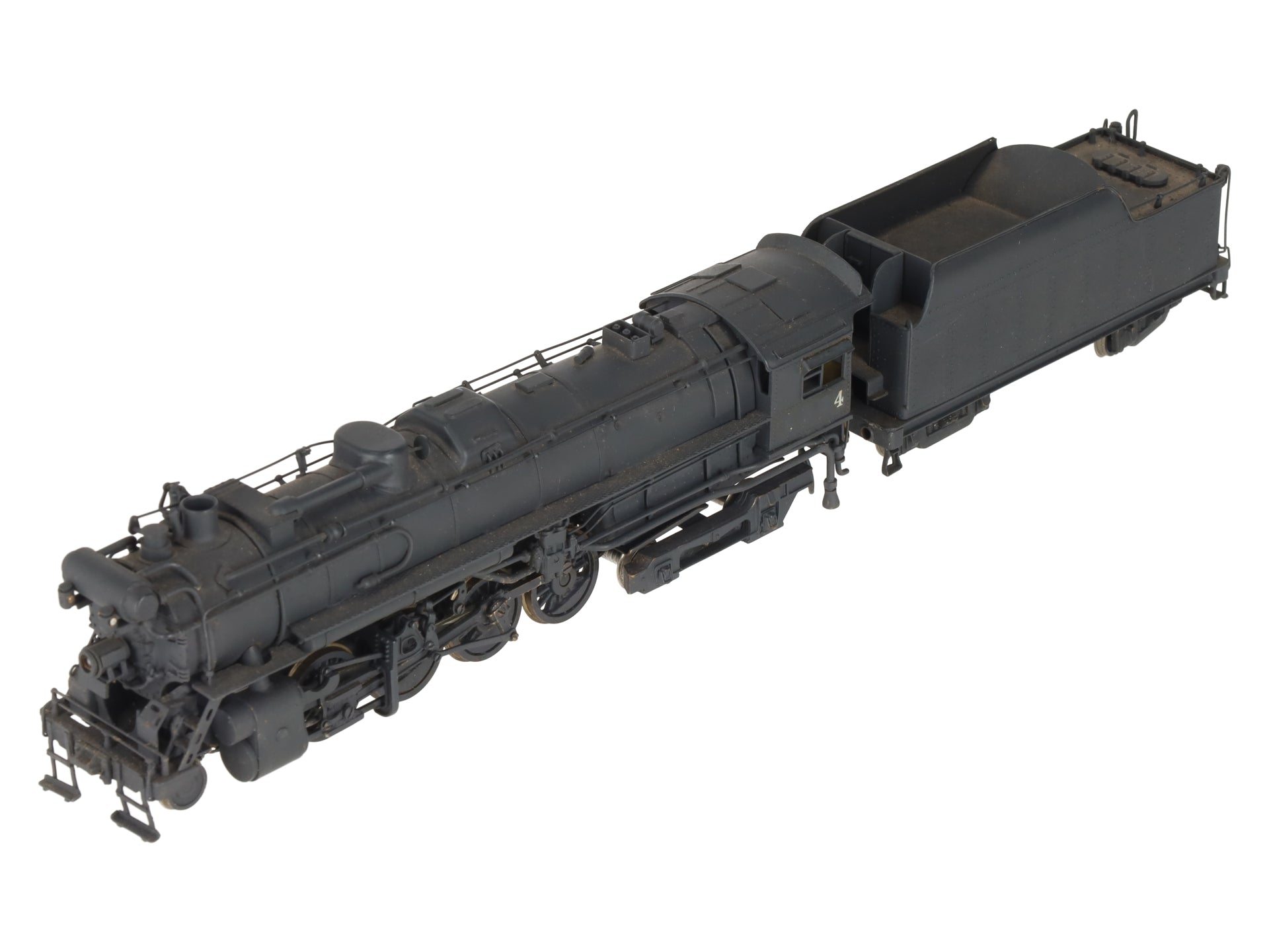 BRASS HO Scale 2-8-4 Berkshire Steam Locomotive - Painted