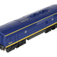 Lionel 6-18122 O Santa Fe F3 Blue/Yellow Non-Powered Diesel B-Unit #200B w/RS II LN/Box
