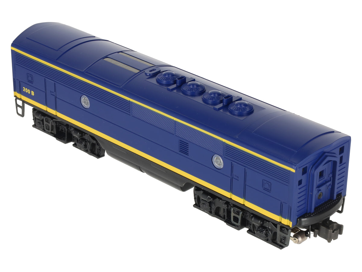 Lionel 6-18122 O Santa Fe F3 Blue/Yellow Non-Powered Diesel B-Unit #200B w/RS II LN/Box
