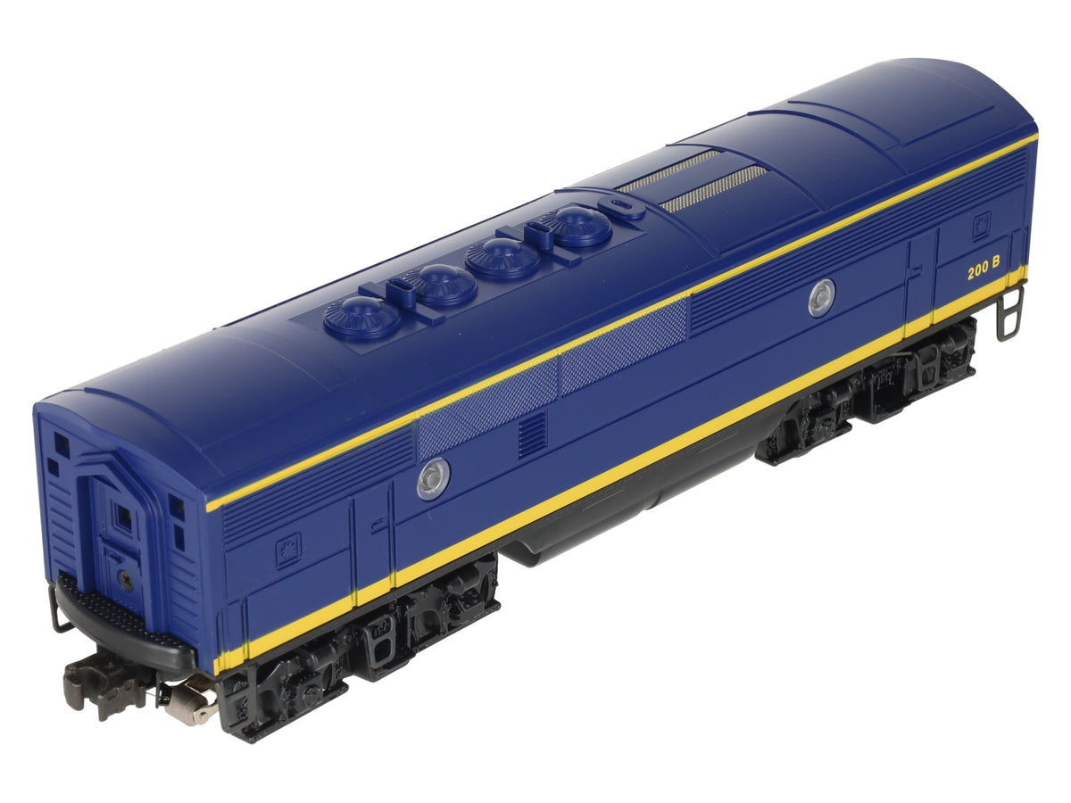 Lionel 6-18122 O Santa Fe F3 Blue/Yellow Non-Powered Diesel B-Unit #200B w/RS II LN/Box