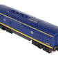 Lionel 6-18122 O Santa Fe F3 Blue/Yellow Non-Powered Diesel B-Unit #200B w/RS II LN/Box