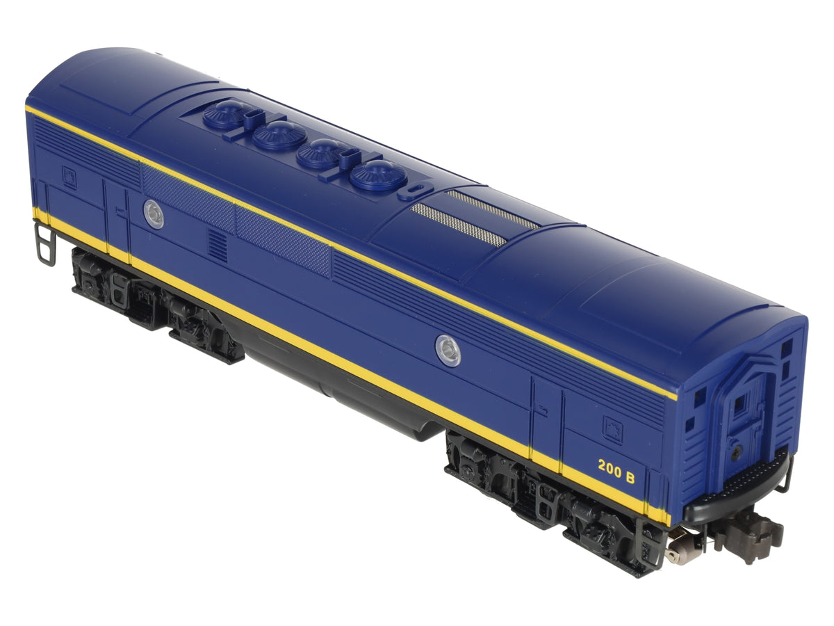 Lionel 6-18122 O Santa Fe F3 Blue/Yellow Non-Powered Diesel B-Unit #200B w/RS II LN/Box