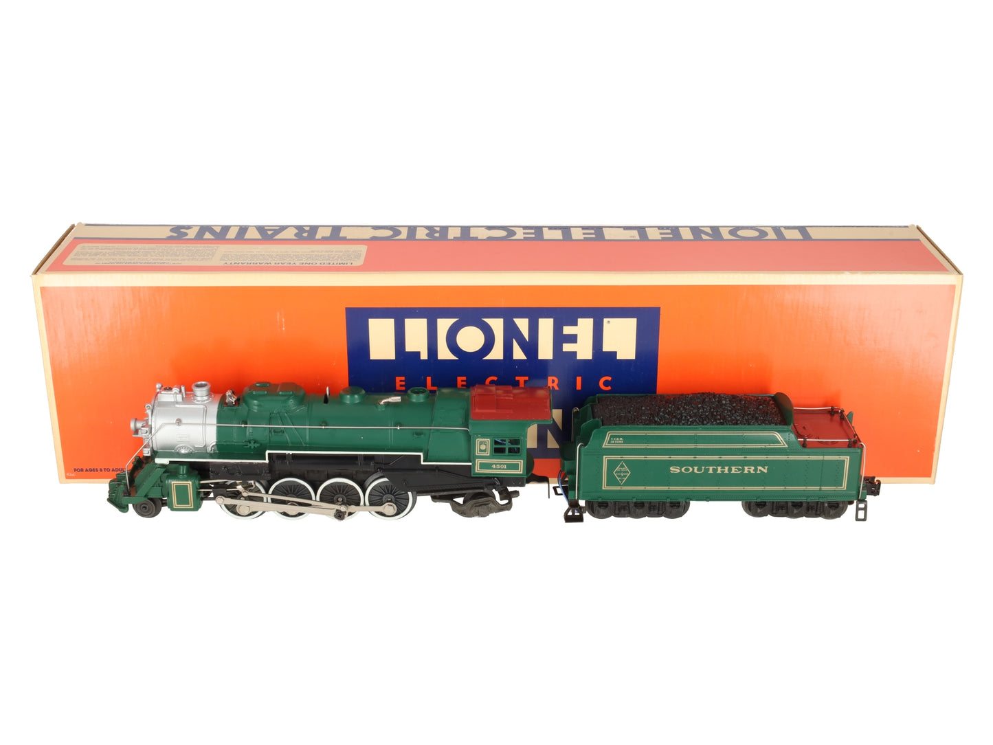 Lionel 6-8309 O Gauge Southern 2-8-2 Mikado Steam Locomotive & Tender #4501 LN/Box