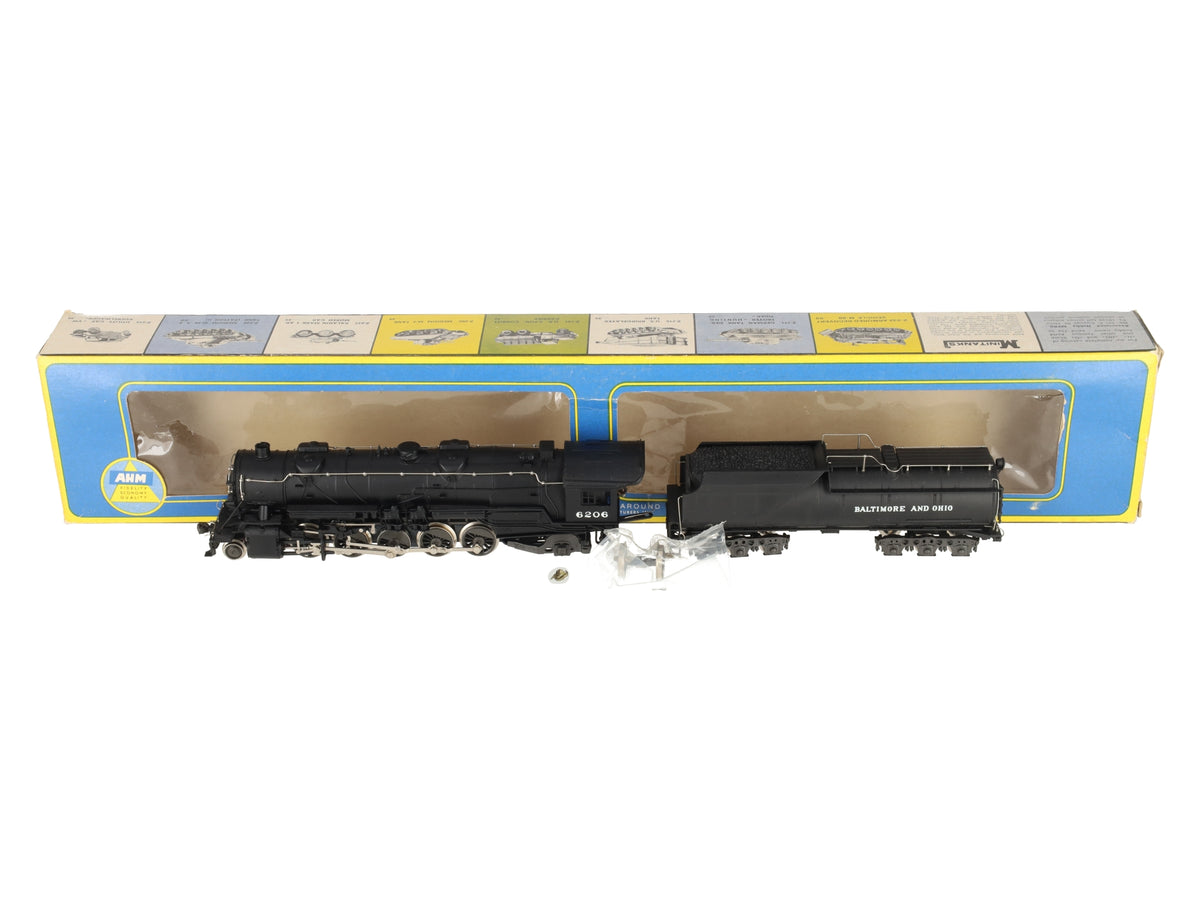 AHM 5099 HO Baltimore & Ohio 2-10-2 Steam Locomotive & Tender EX/Box