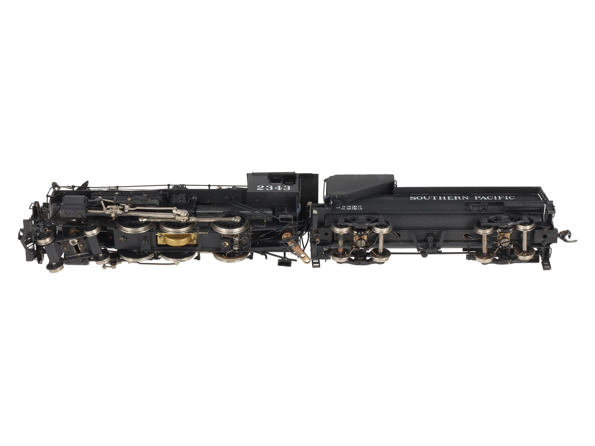 Sunset Models 170a-1 HO BRASS SP 2-8-0 Steam w/Whale Back Tender/Box