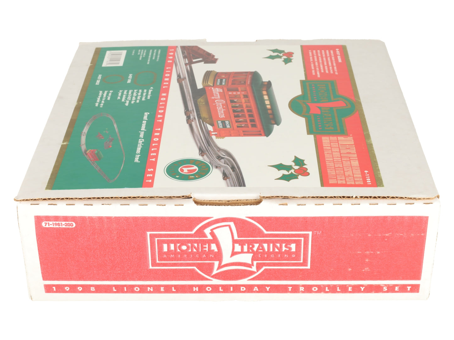 Lionel 6-11981 O Gauge 1998 Holiday Trolley Set #109 LN/Box