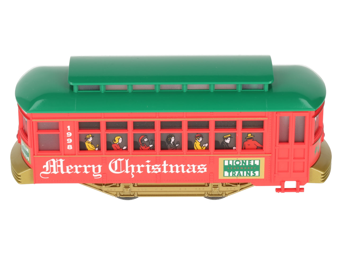 Lionel 6-11981 O Gauge 1998 Holiday Trolley Set #109 LN/Box