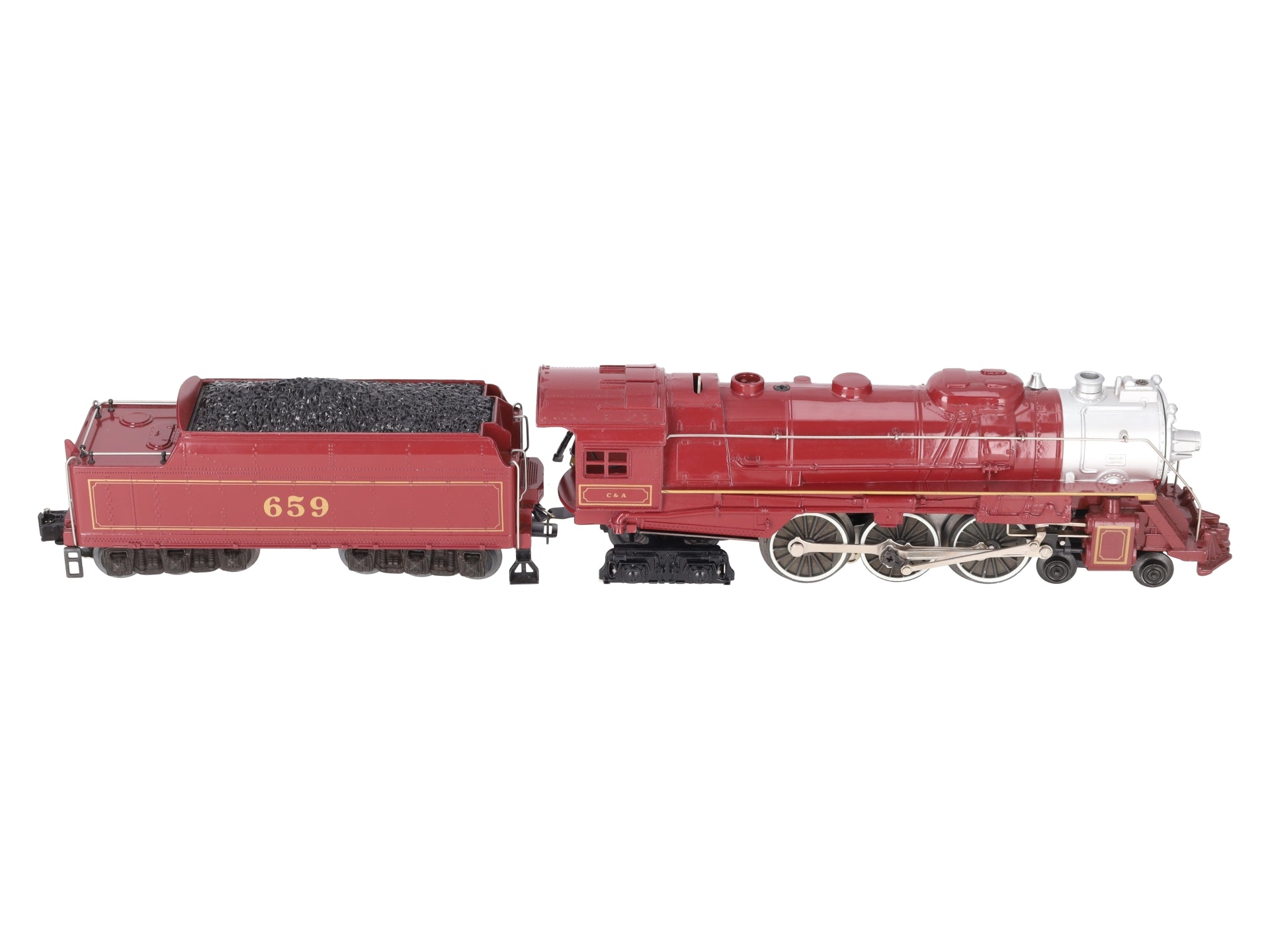 Lionel 6-8101 O Gauge Chicago & Alton 4-6-4 Diecast Steam Loco & Tender #659 EX/Box