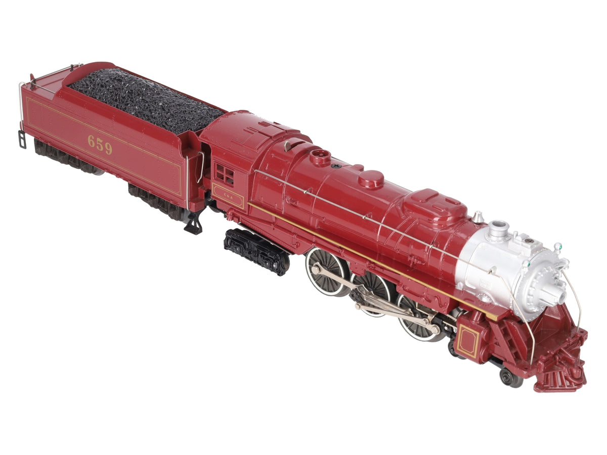 Lionel 6-8101 O Gauge Chicago & Alton 4-6-4 Diecast Steam Loco & Tender #659 EX/Box