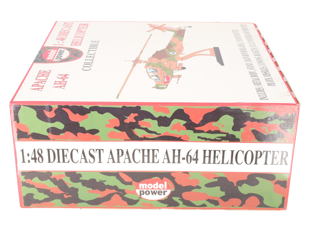 Model Power 6442 1:48 Scale Diecast Israeli Apache AH-64 Helicopter LN/Box