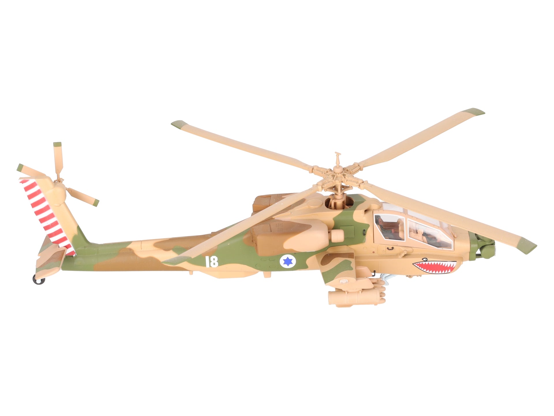 Model Power 6442 1:48 Scale Diecast Israeli Apache AH-64 Helicopter LN/Box