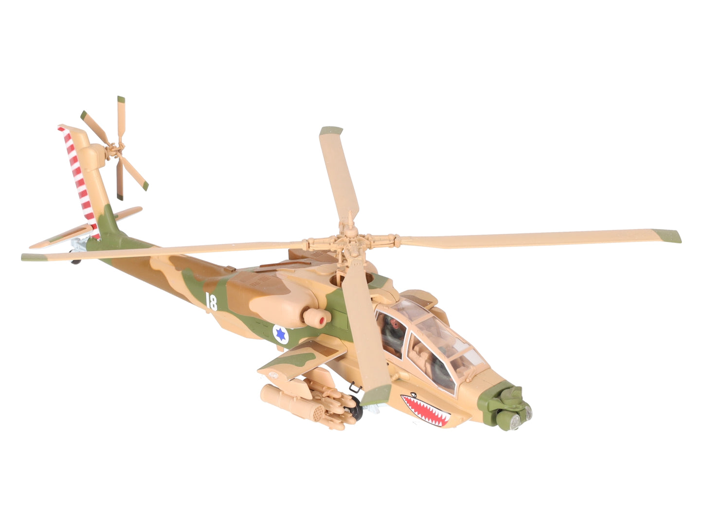 Model Power 6442 1:48 Scale Diecast Israeli Apache AH-64 Helicopter LN/Box