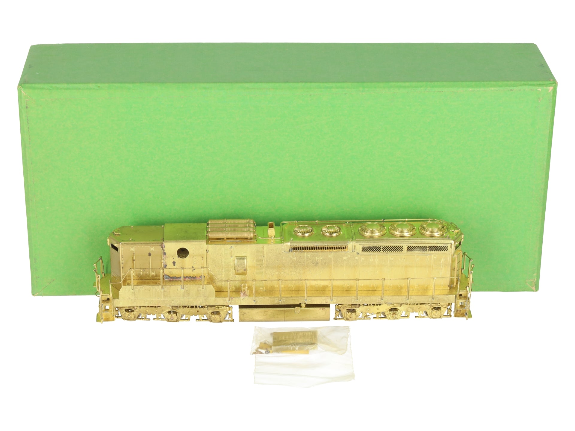 Overland OMI-1833 HO Scale BRASS UP SD24B Cabless Diesel Locomotive - Unpainted EX/Box