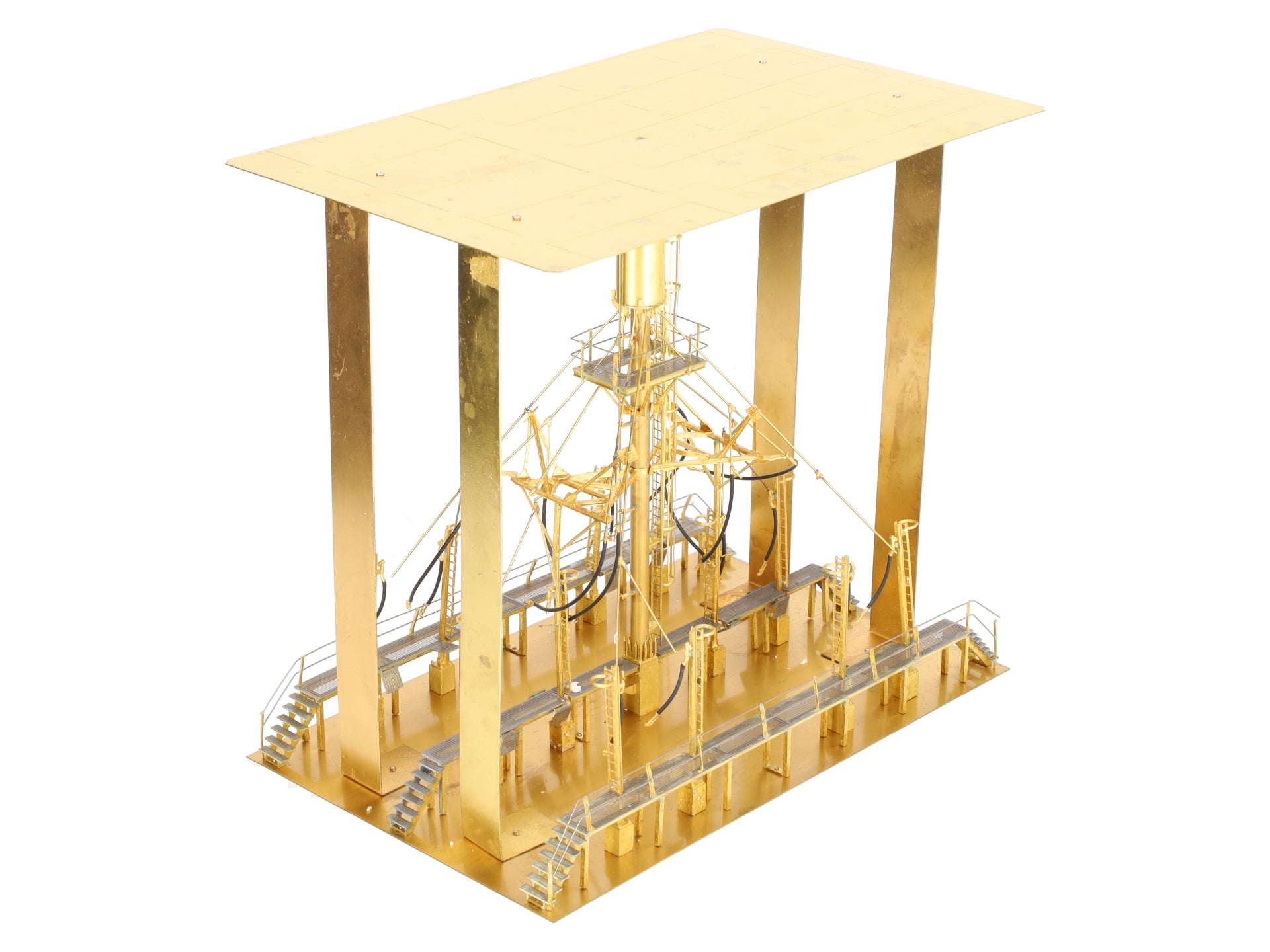 Overland HO BRASS 10-Ton Double Sand Tower -Unpainted EX/Box
