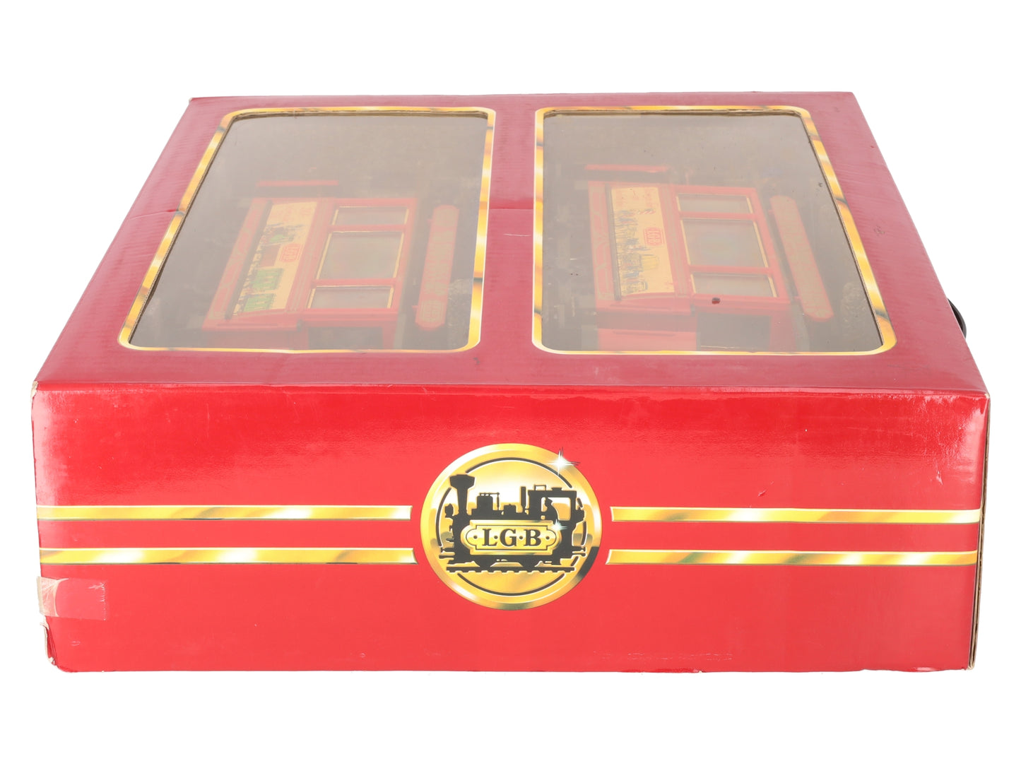 LGB G Scale Lehmann Grossbahn 20 Year Anniversary Trolley Set 1968-1988 EX/Box