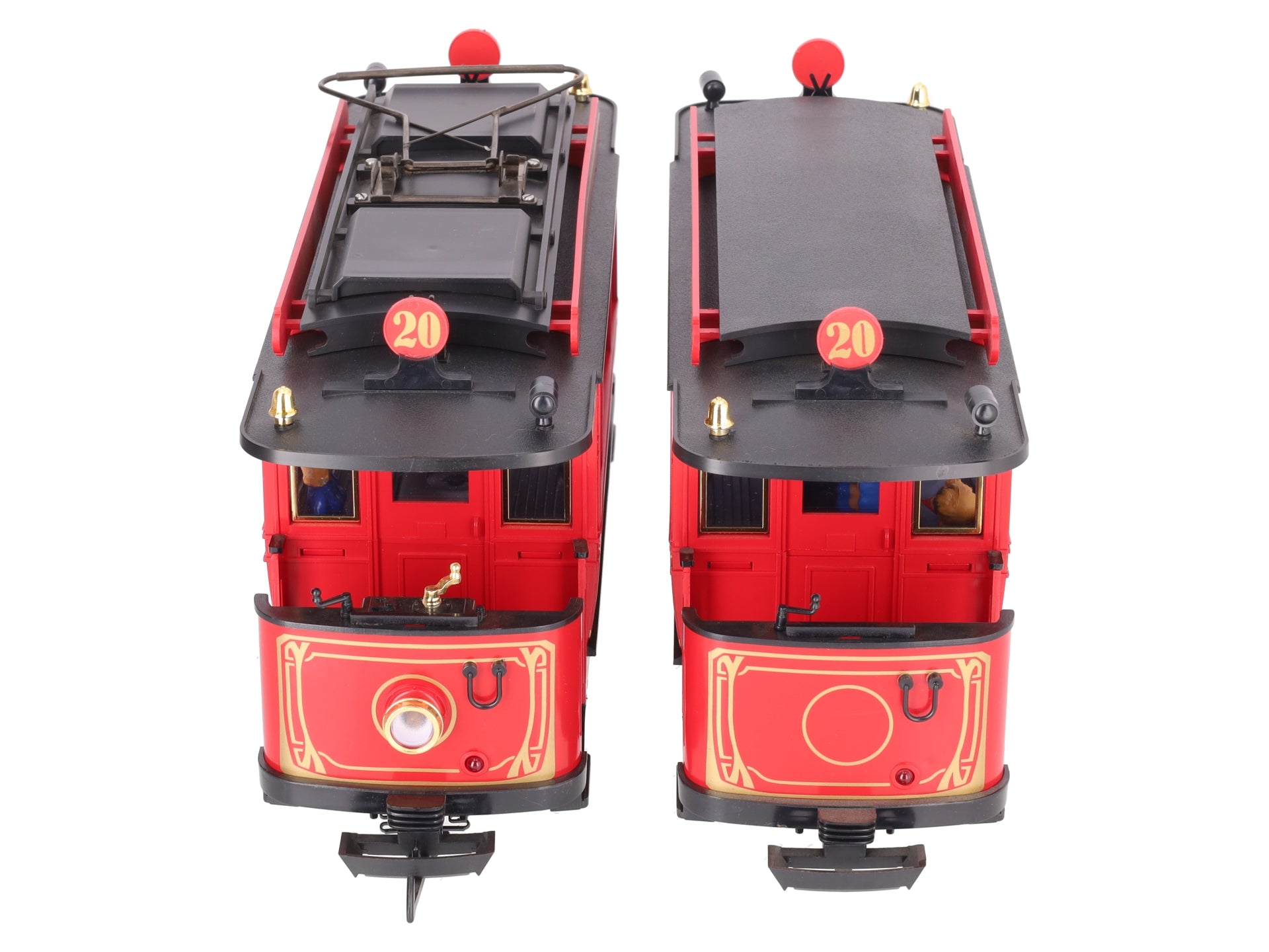 LGB G Scale Lehmann Grossbahn 20 Year Anniversary Trolley Set 1968-1988 EX/Box